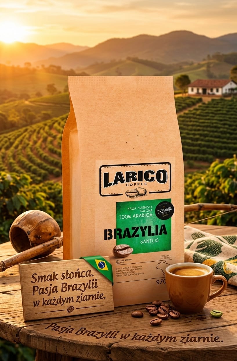 Kawa Ziarnista Brazylia Santos 225g
