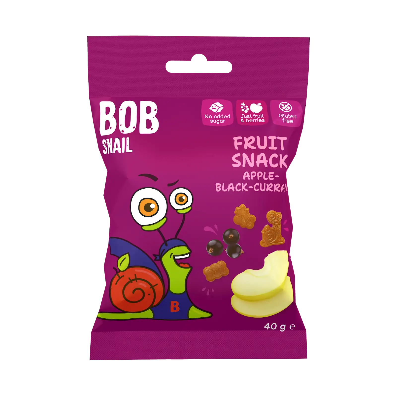 FRUIT SNACK "Jabłko Czarna Porzeczka" ВОB SNAIL 40 G
