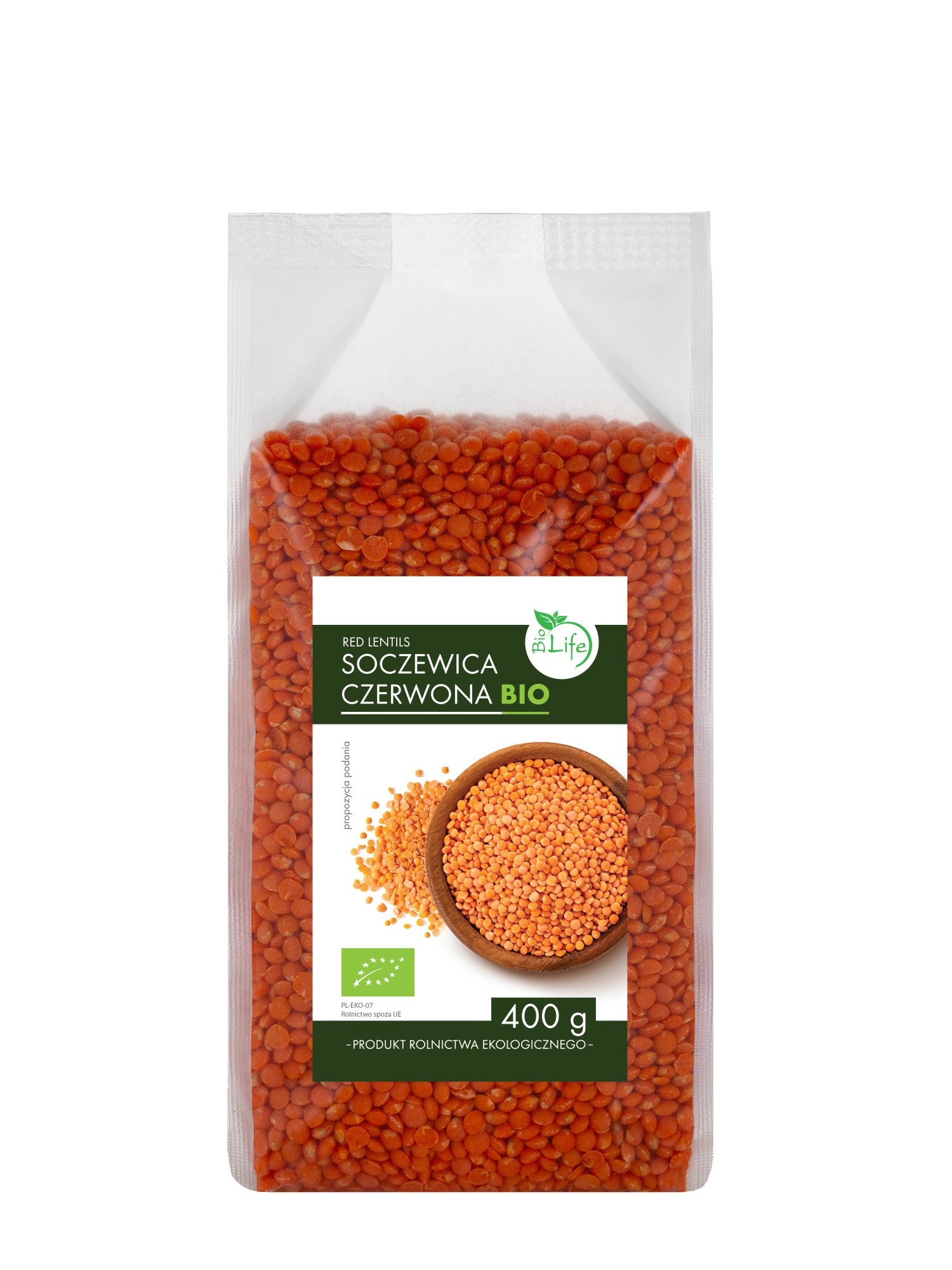Soczewica czerwona BIO 400g
