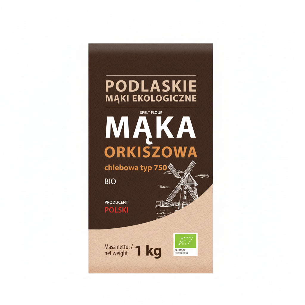 Mąka Orkiszowa chlebowa BIO 1 kg