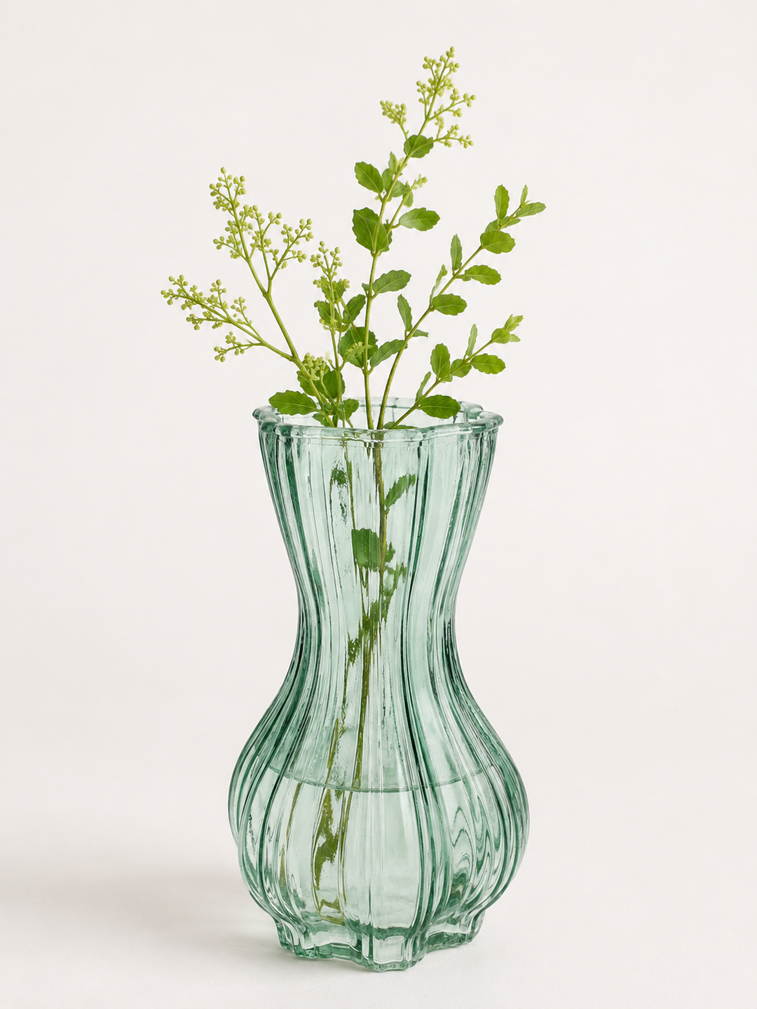 Szklany wazon dekoracyjny jasny niebieski 14,8 cm Vase Miley