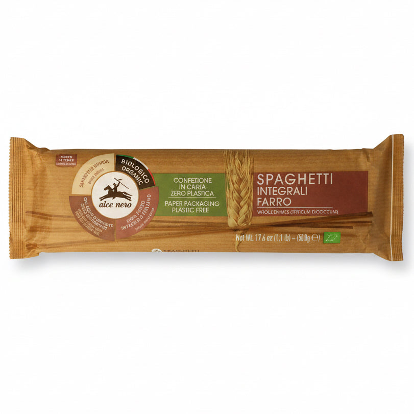 Ekologiczny Makaron razowy Z PŁASKURKI spaghetti BIO 500 g
