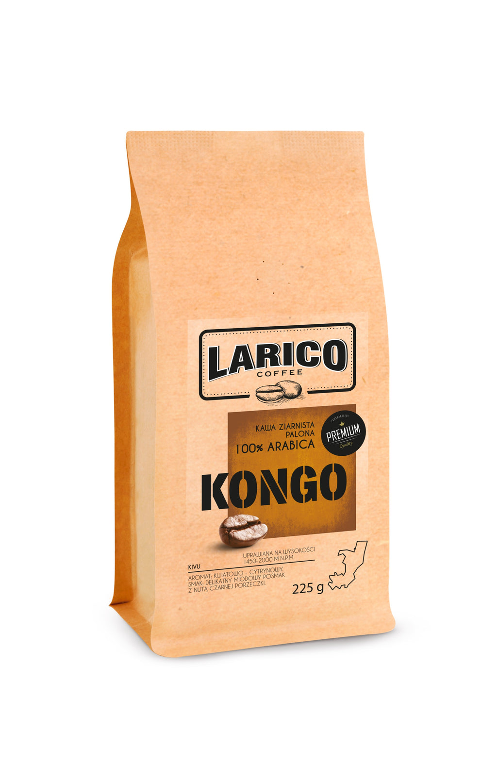 Larico Kawa Ziarnista KONGO 225g