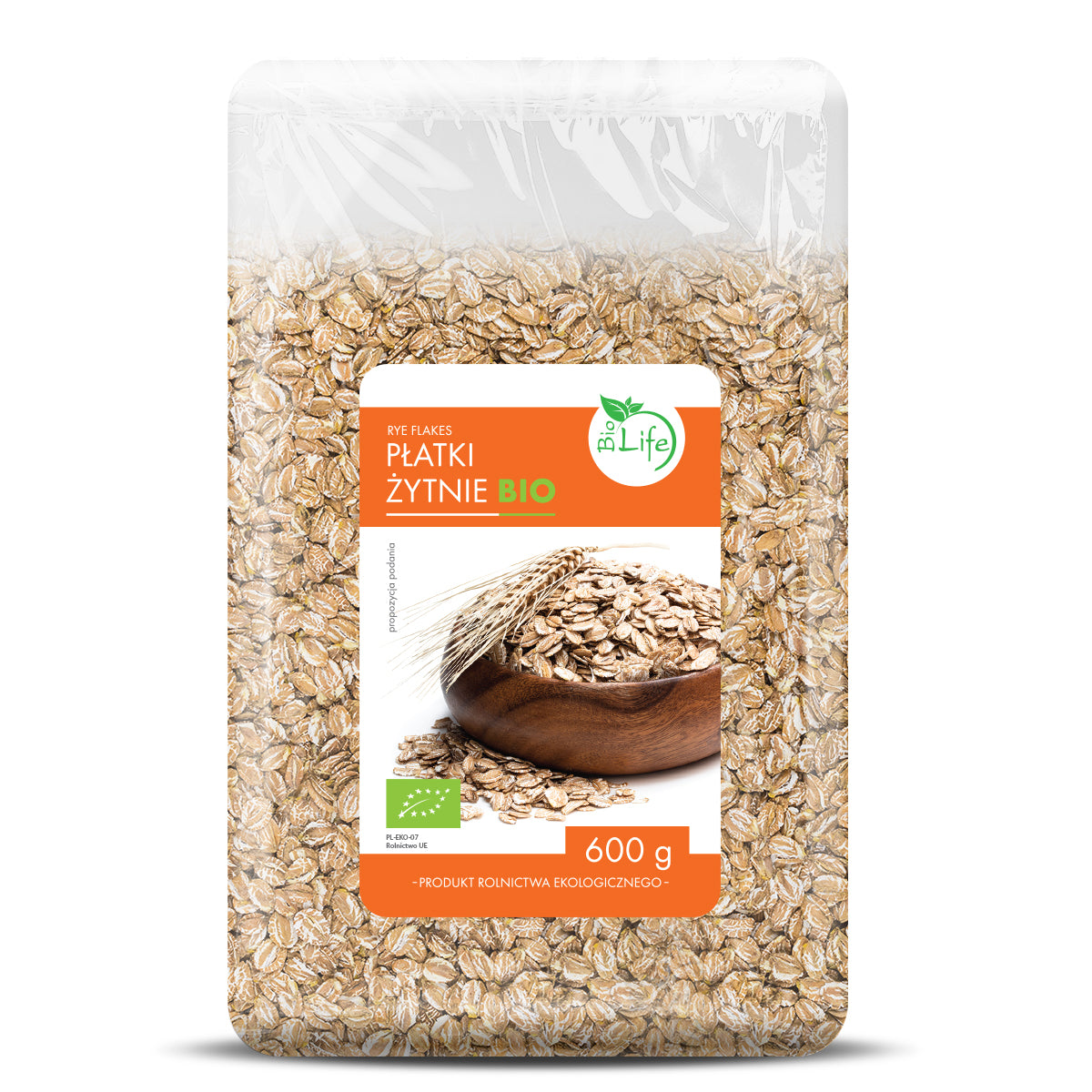 Płatki żytnie BIO 600g