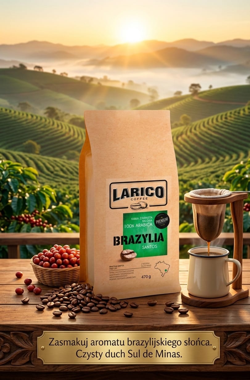 Larico Kawa Ziarnista Brazylia Santos 225g