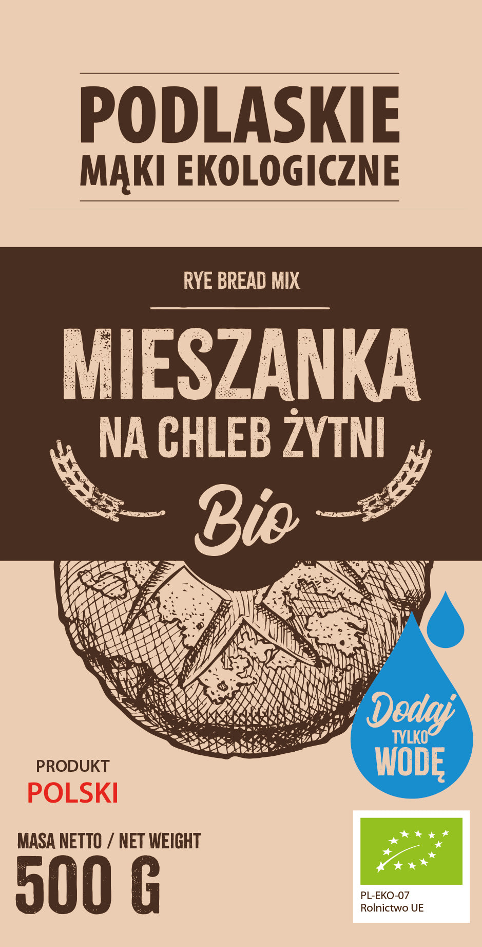 Mieszanka na chleb żytni BIO 500g